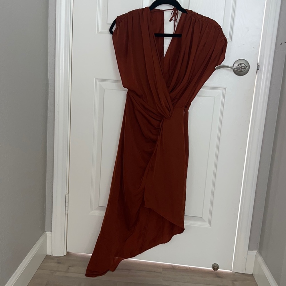 Cognac dress forever21 contemporary
